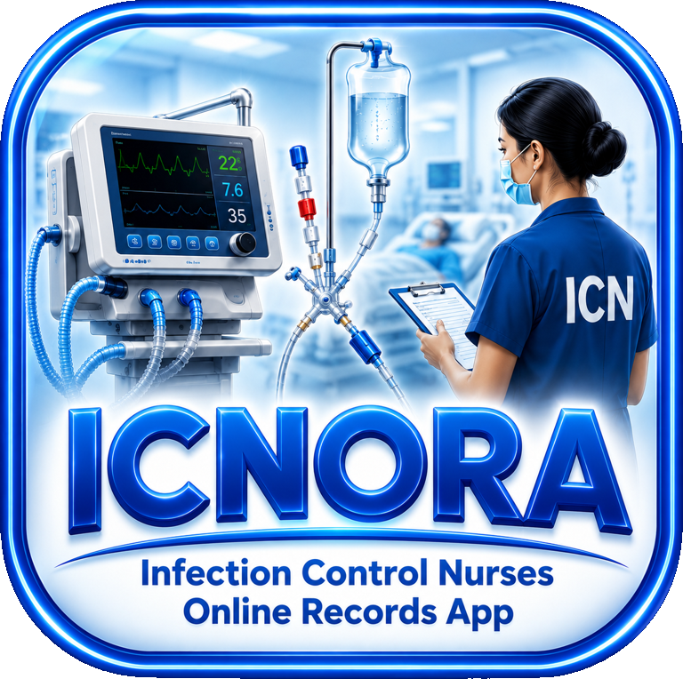 ICNORA logo — Infection Control Nurses Online Records App